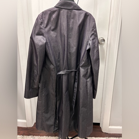 Banana Republic Gray Trench Coat - Picture 3 of 7